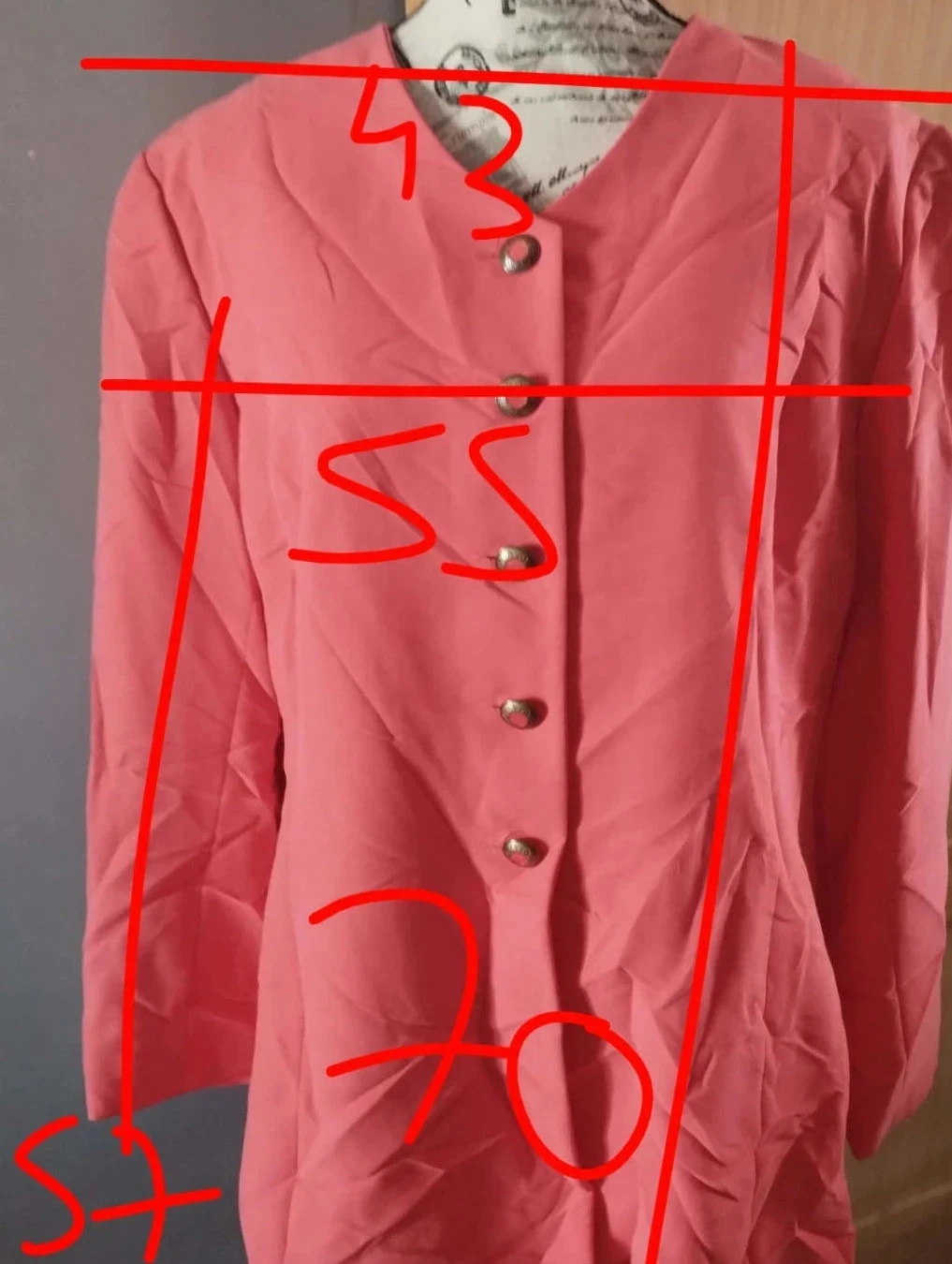 Chaqueta rosa forrada, Vincent Bastien T44 – photo 8